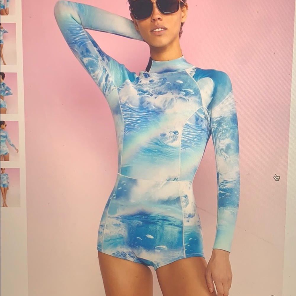 Cynthia Rowley water camo wetsuit